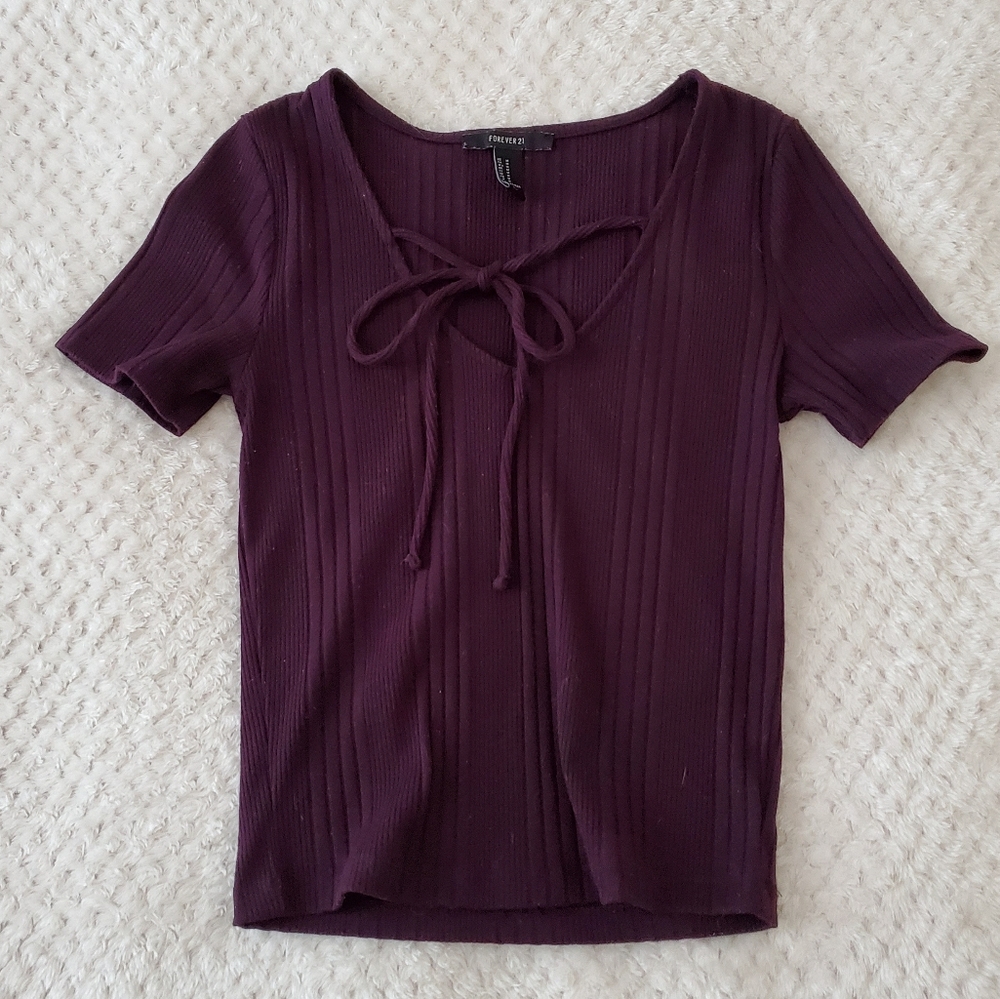 Purple short sleeve